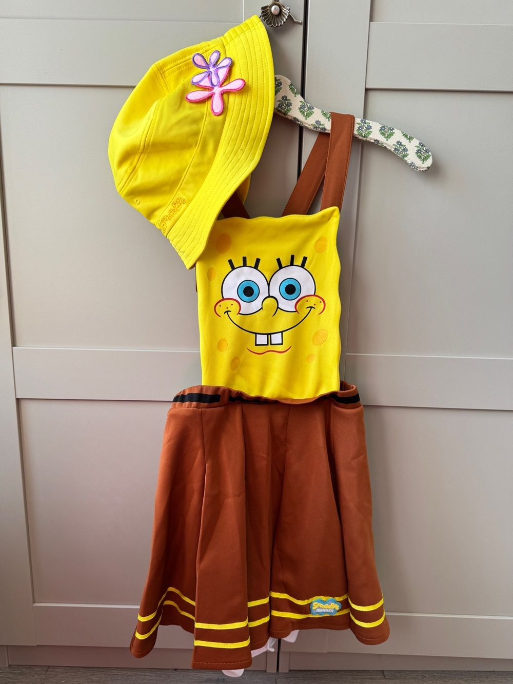 Girl’s SpongeBob SquarePants Dress Halloween Cosplay Costume Bikini Bottom Skirt